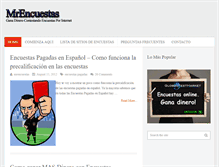 Tablet Screenshot of mrencuestas.info